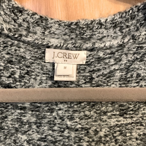 J CREW - Long Wool-blend Heathered Grey Cardigan - Picture 4 of 7